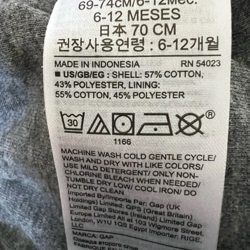 Baby Gap 6-12 months Heather grey smart dress pants, trousers